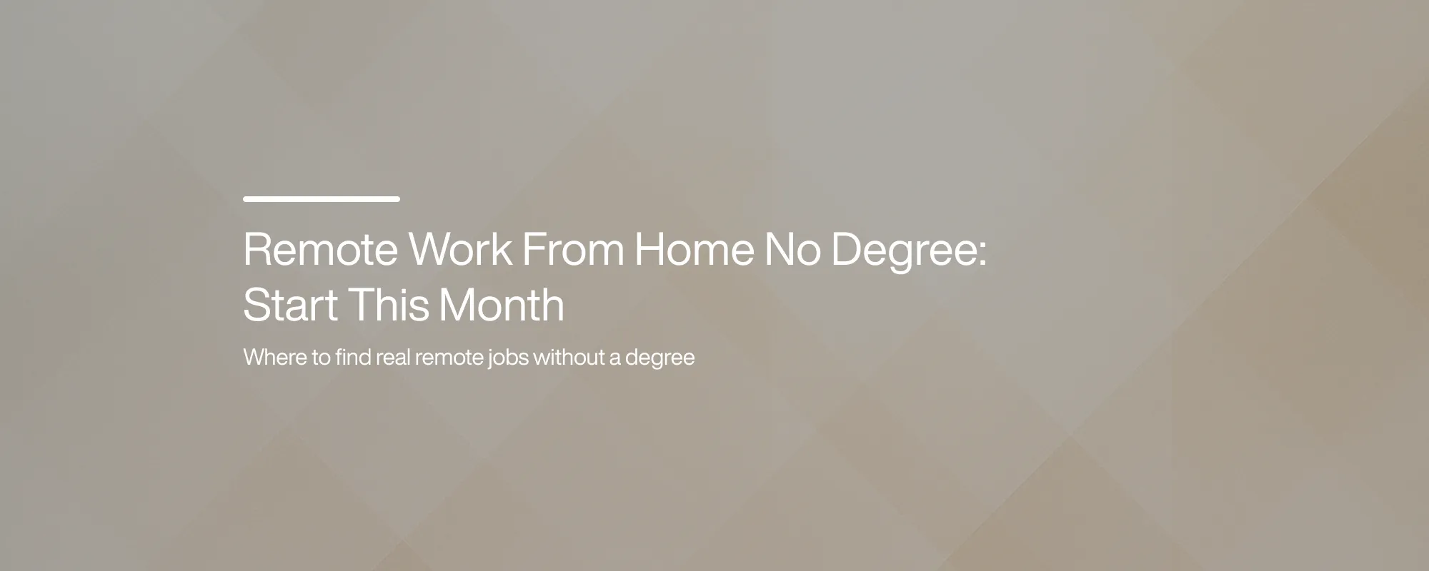 Remote Work From Home No Degree: Start This Month Remote Work From Home No Degree: Start This Month